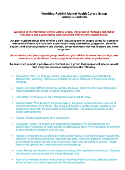 Group Guidelines